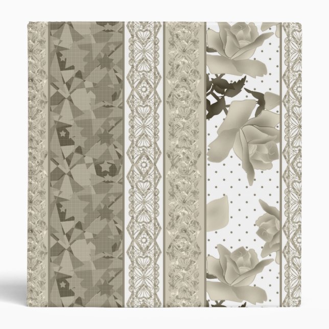 #floralretro, floral pattern binder (Front)