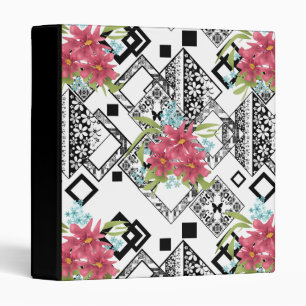#floralretro, floral pattern binder