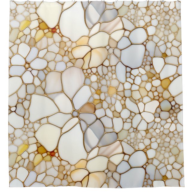 Florals & Agates Douche rideau (Devant)