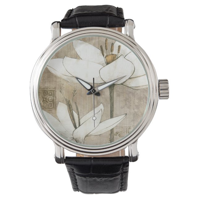 Florals Drawn by Pencil Watch (Front)