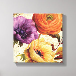 Florals in Full Bloom Canvas Print