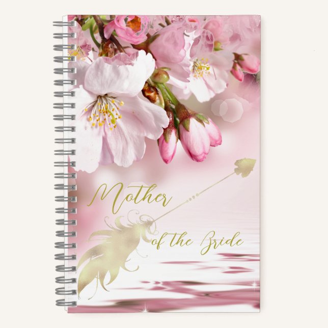 Florals Mother of Bride Personalized  Notebook (Front)