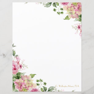 Florals Pink Elegant Customizable 