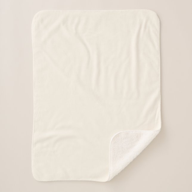 FloralWhite Sherpa Blanket (Front)