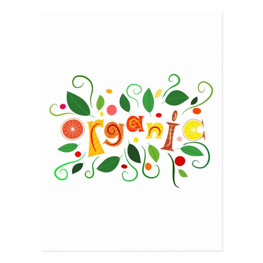 Floramentina - organic art postcard