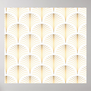 Flore Art Déco : Elégance Dorée.