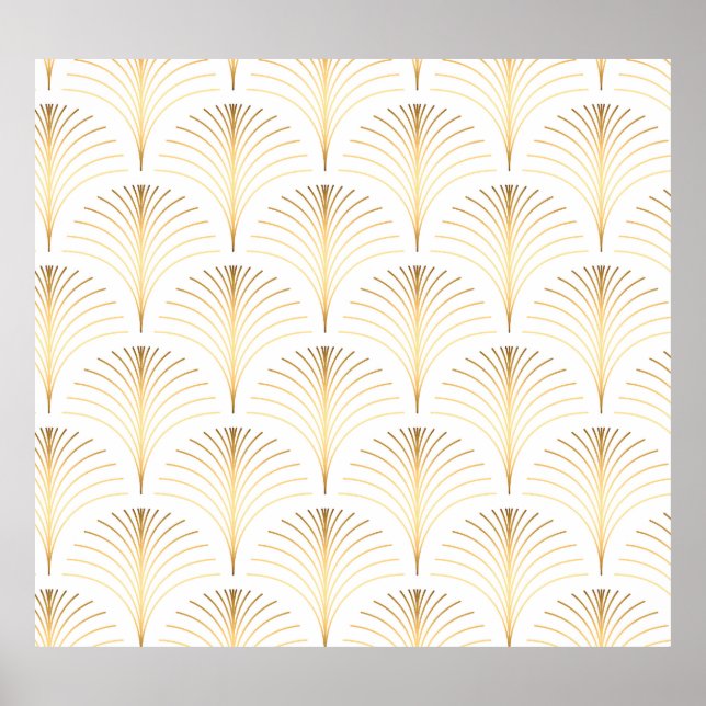 Flore Art Déco : Elégance Dorée. (Devant)