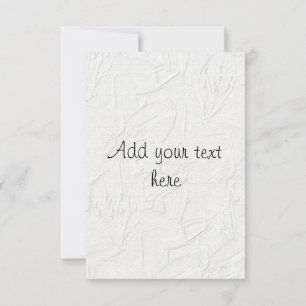 Flore blanche 3 Faire-part de mariage en relief