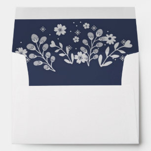 Flore Blanche Sur Enveloppe Monographique Marine