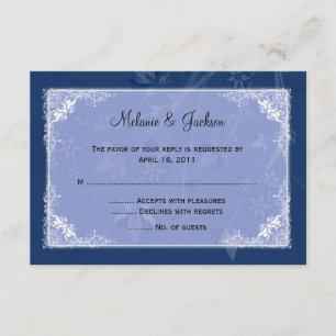 Flore bleu clair de la marine RSVP