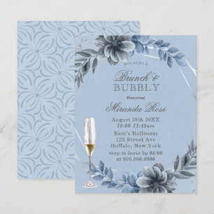 Flore bleu Dusty Brunch & Invitation Bubbly