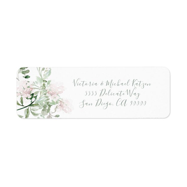 Flore d'aquarelle claire et aérée (Devant)