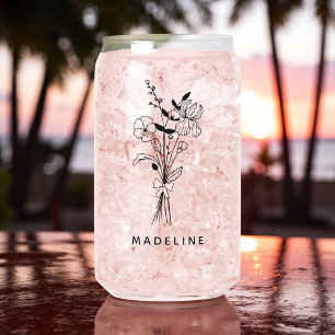 Flore De Femme D'État Personnalisée Avec Bow Rose