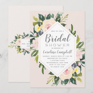 Flore de printemps   Invitation de douche nuptiale