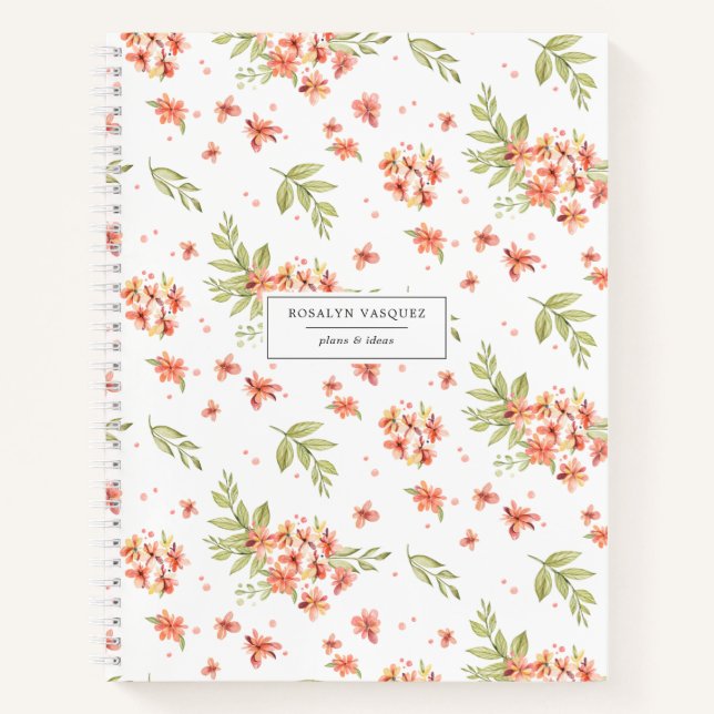 Flore du jardin de printemps | Journal personnalis (Devant)