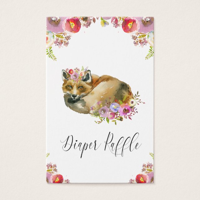 Flore Fox Pup Diaper Raffle (Devant)