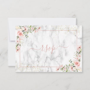 Flore rose Dusty Blush Gold Greenery Pas de menu R