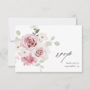 Flore rose pâle et Eucalyptus w Repas RSVP 2