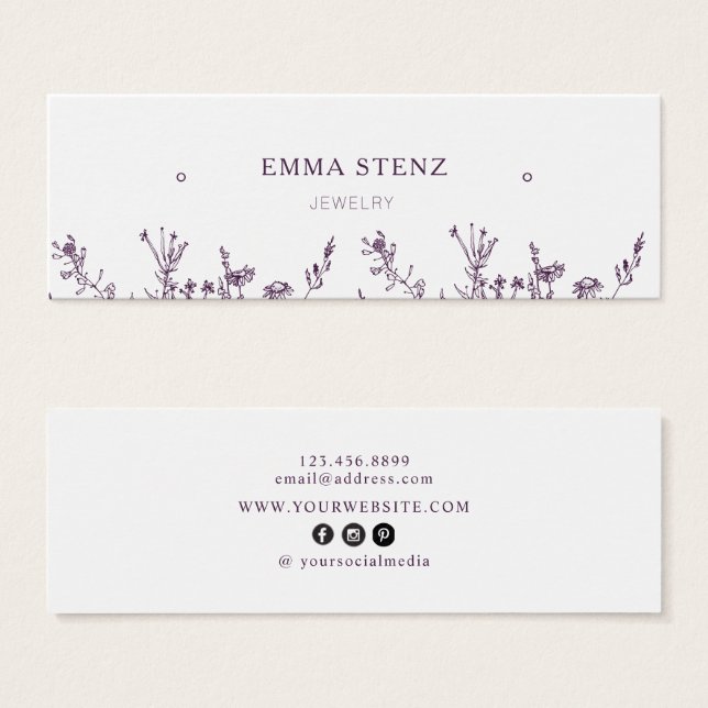 Flore sauvage ・ Boucles d'oreilles Boucles d'oreil (Devant & derrière)