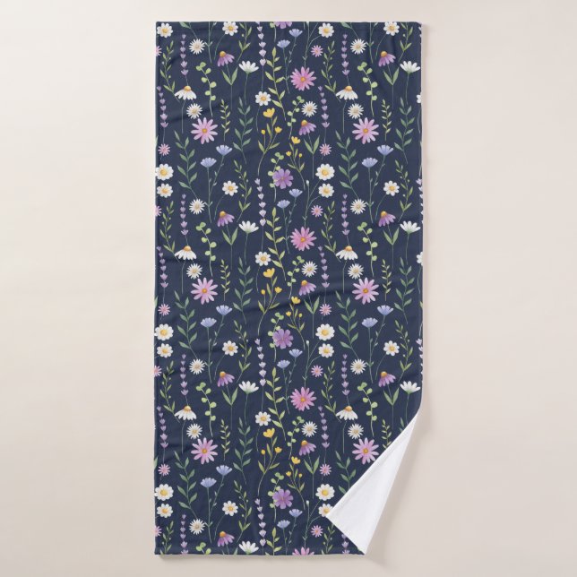 Flore Surface Motif-Fashion Fleurs de printemps (Serviette de bain)