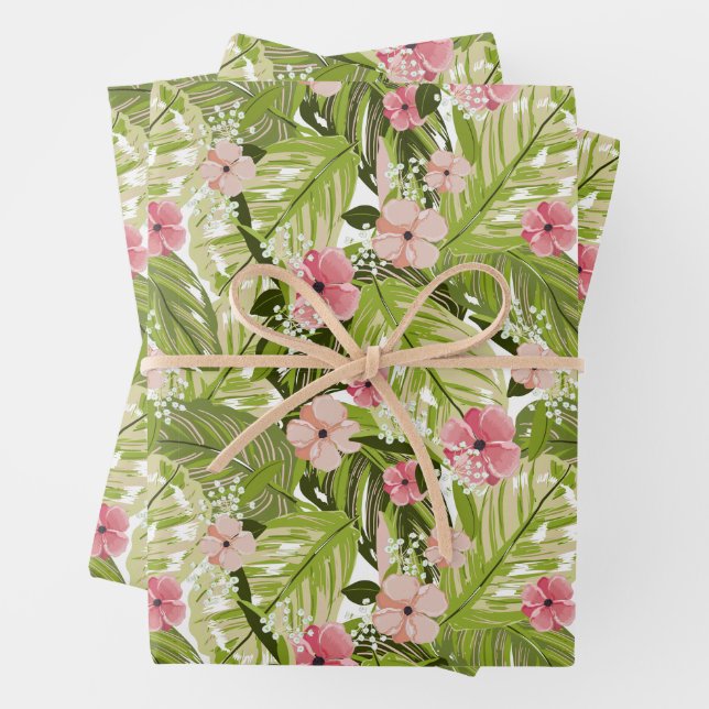Flore tropicale et Feuille (En situation)