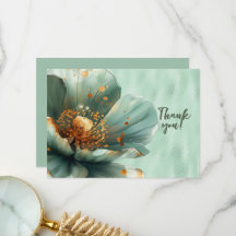 Flore verte agrandie sur Merci vert brillant