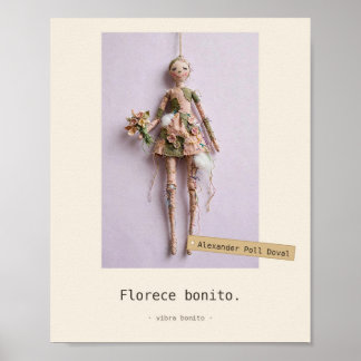 Florece bonito — Jouets de Tissu Affiche