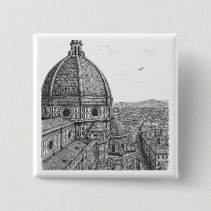 Florence 2 Inch Square Button