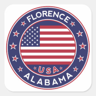 Florence, Alabama, USA Square Sticker