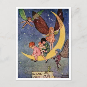 Florence Anderson A Sail in the Moon Boat Postcard