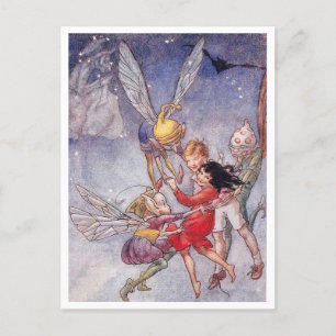 Florence Anderson Don't Look Down For A Bit Fairy Postcard
