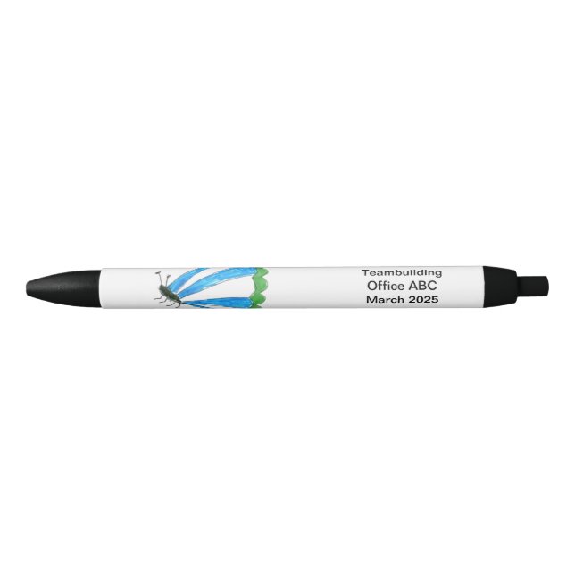 Florence Black Trim Pen (Front)