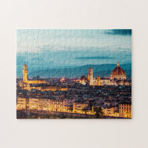 Florence Cathedral and Palazzo Vecchio, Florence Jigsaw Puzzle