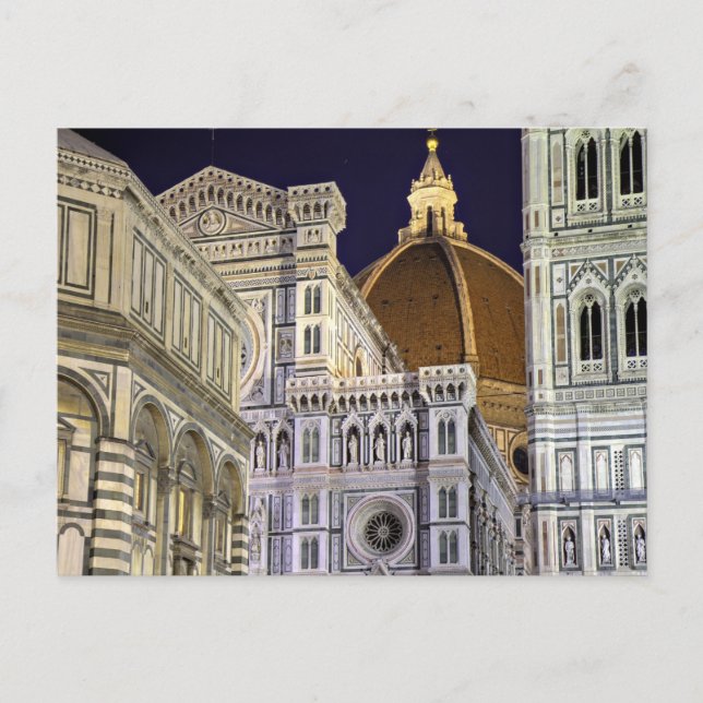 Florence - Cathedral at night postcard (Front)