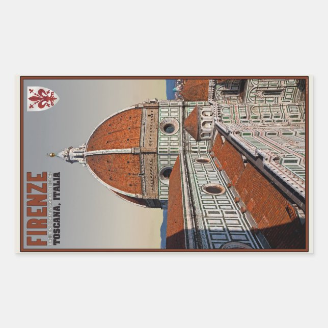 Florence - Cathedral from Bell Tower Sticker (Front)