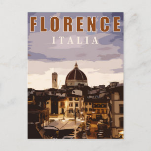 Florence cathedral summer touring italy  postcard