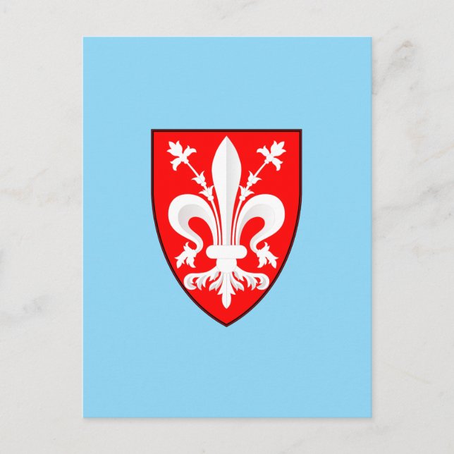 Florence Coat of Arms Postcard (Front)