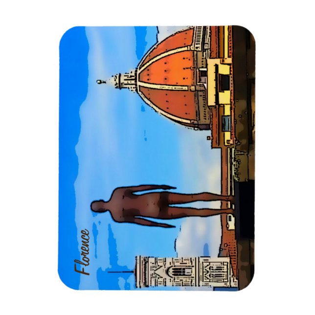 Florence Duomo Dome Antony Gormley   Magnet (Vertical)