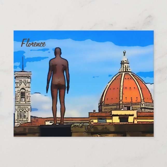Florence Duomo Dome Antony Gormley  Postcard (Front)