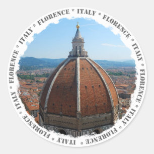 Florence Duomo Round Sticker