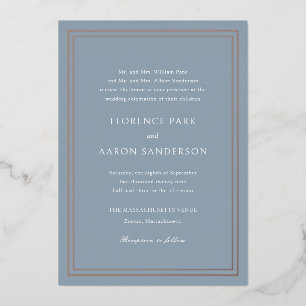 Florence Dusty Blue Elegant Wedding