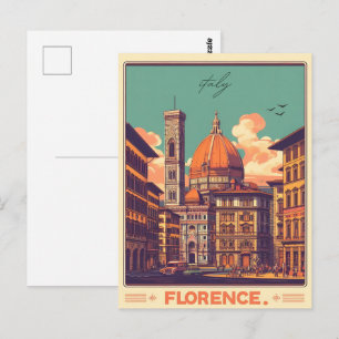 Florence, firenze italy travel gifts postcard