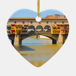 Florence -Firenze, Ponte vecchio Ceramic Ornament