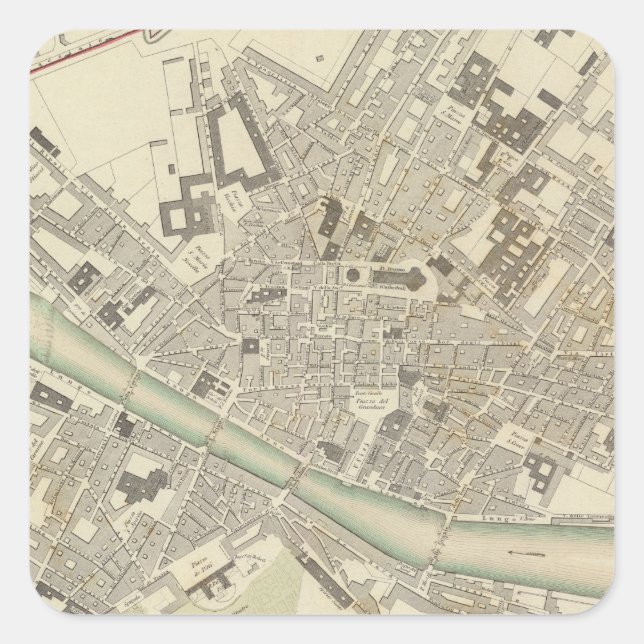 Florence Firenze Square Sticker (Front)