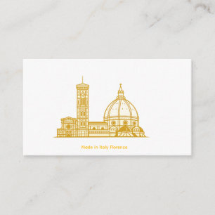 Florence Gold Duomo Card -Made in Italy 