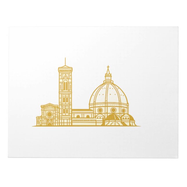 Florence Gold Line Art  Minimal Luxury Notes (Front)