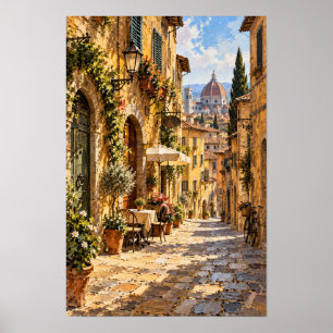 Florence Italie Duomo Vieille Ville Rue Art Mural