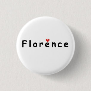 Florence Italy 1 Inch Round Button