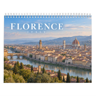 Florence Italy – Beautiful Tuscan City Scenery Calendar