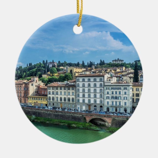 Florence, Italy Ceramic Ornament (Front)